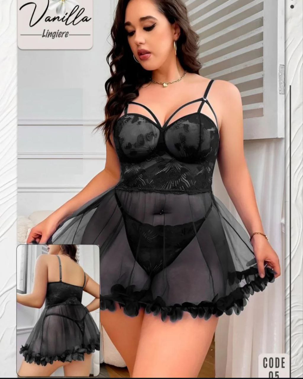 nuisette big size so sexy 💖