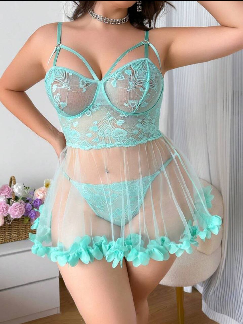 nuisette big size so sexy 💖